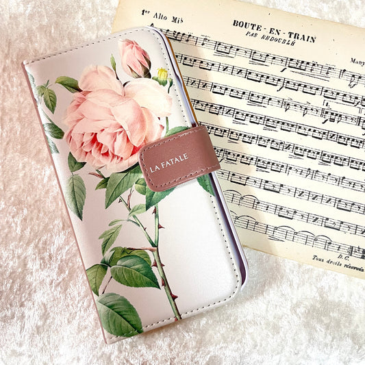 【手帳型】ローズ