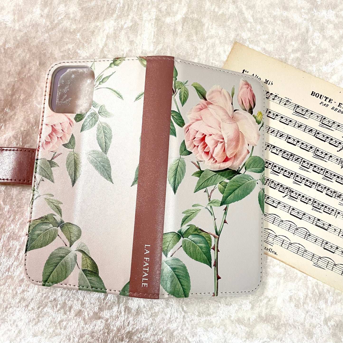 【手帳型】ローズ